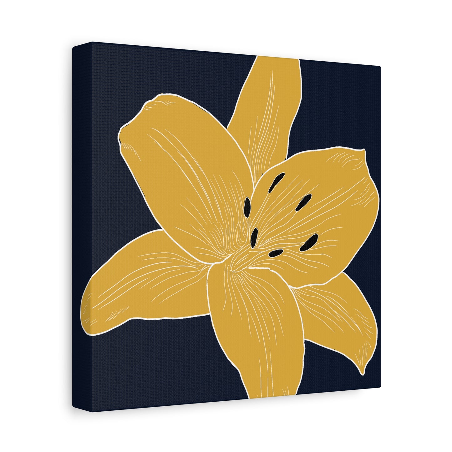 Lily Flower No. 4 Canvas Wall Art - Elegant Floral Decor for Home, Love & Celebration