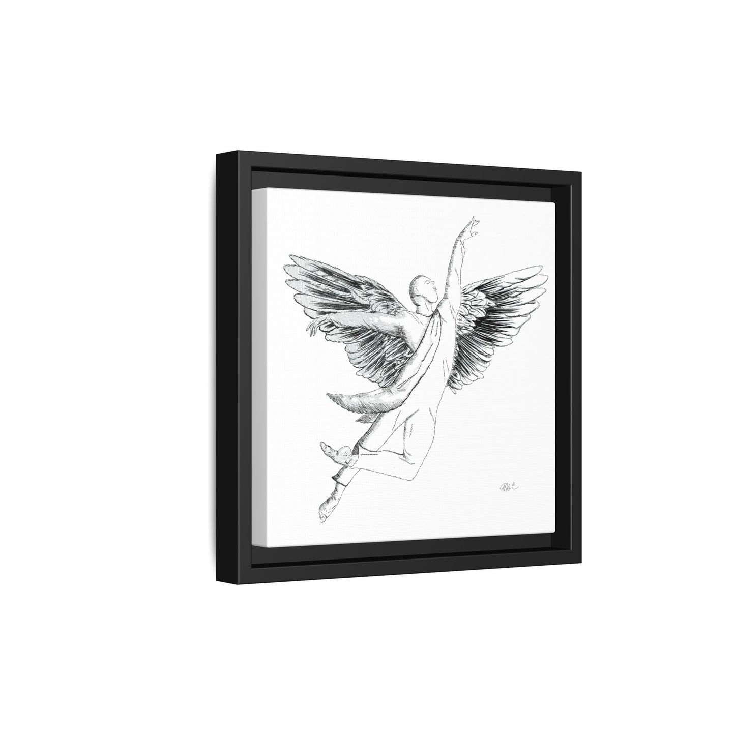 Framed Angel Wings No. 3 - Canvas Art --Wall Decor for Home and Office