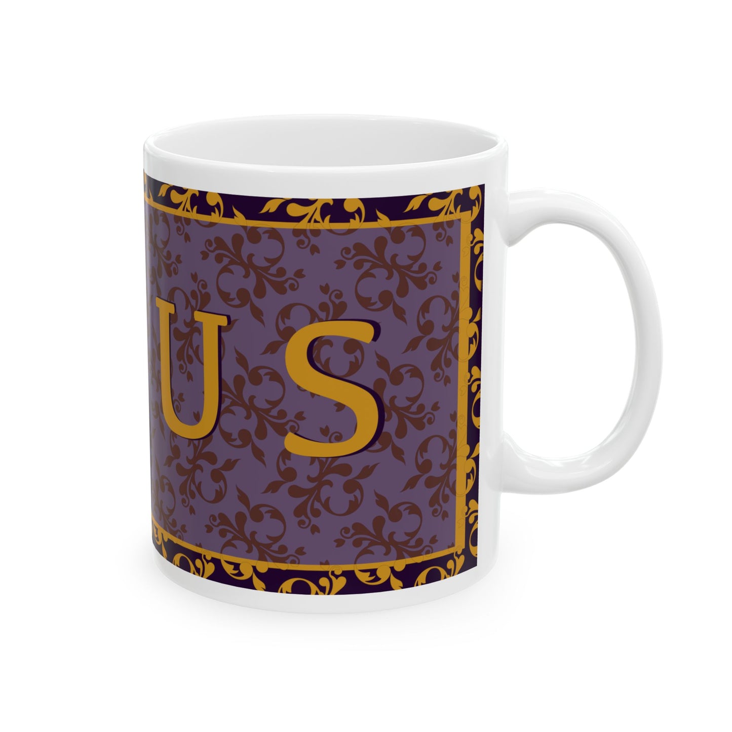 Elegant “JESUS” (in English) Ceramic Coffee Mug - 11oz