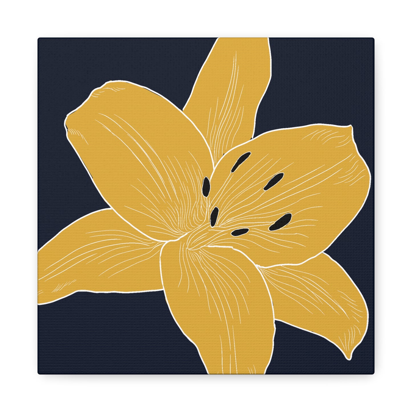 Lily Flower No. 4 Canvas Wall Art - Elegant Floral Decor for Home, Love & Celebration