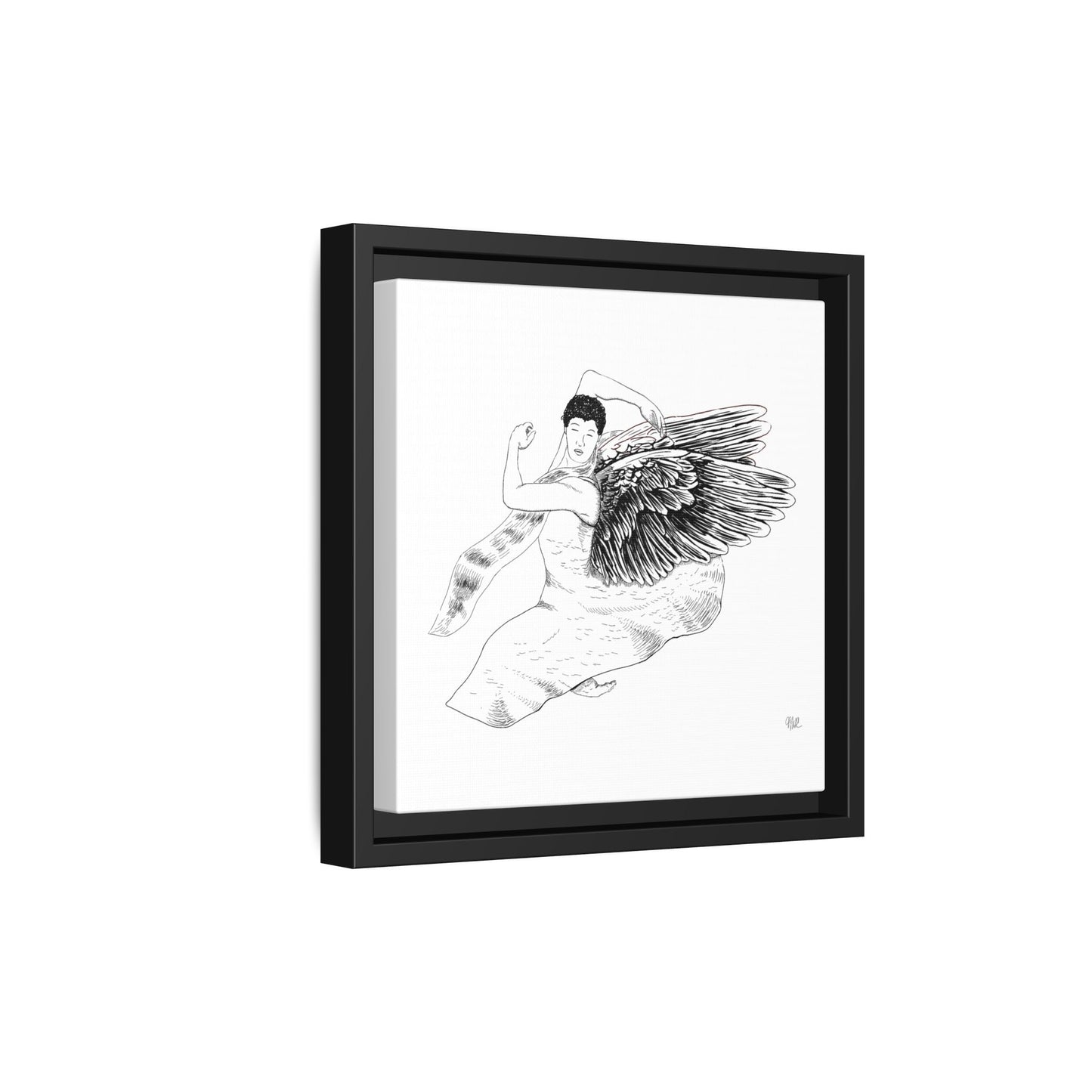 Framed Angel Wings No. 7 - Canvas Art - Wall Decor for Home and Office