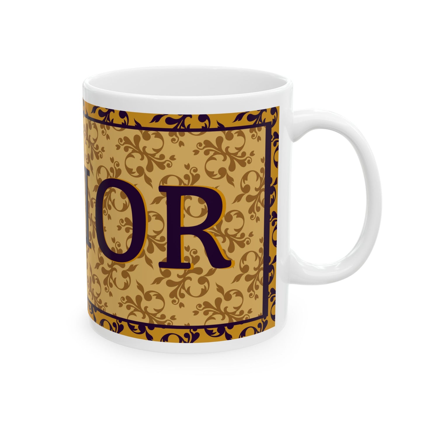 Elegant “Savior” (in English) Ceramic Coffee Mug - 11oz