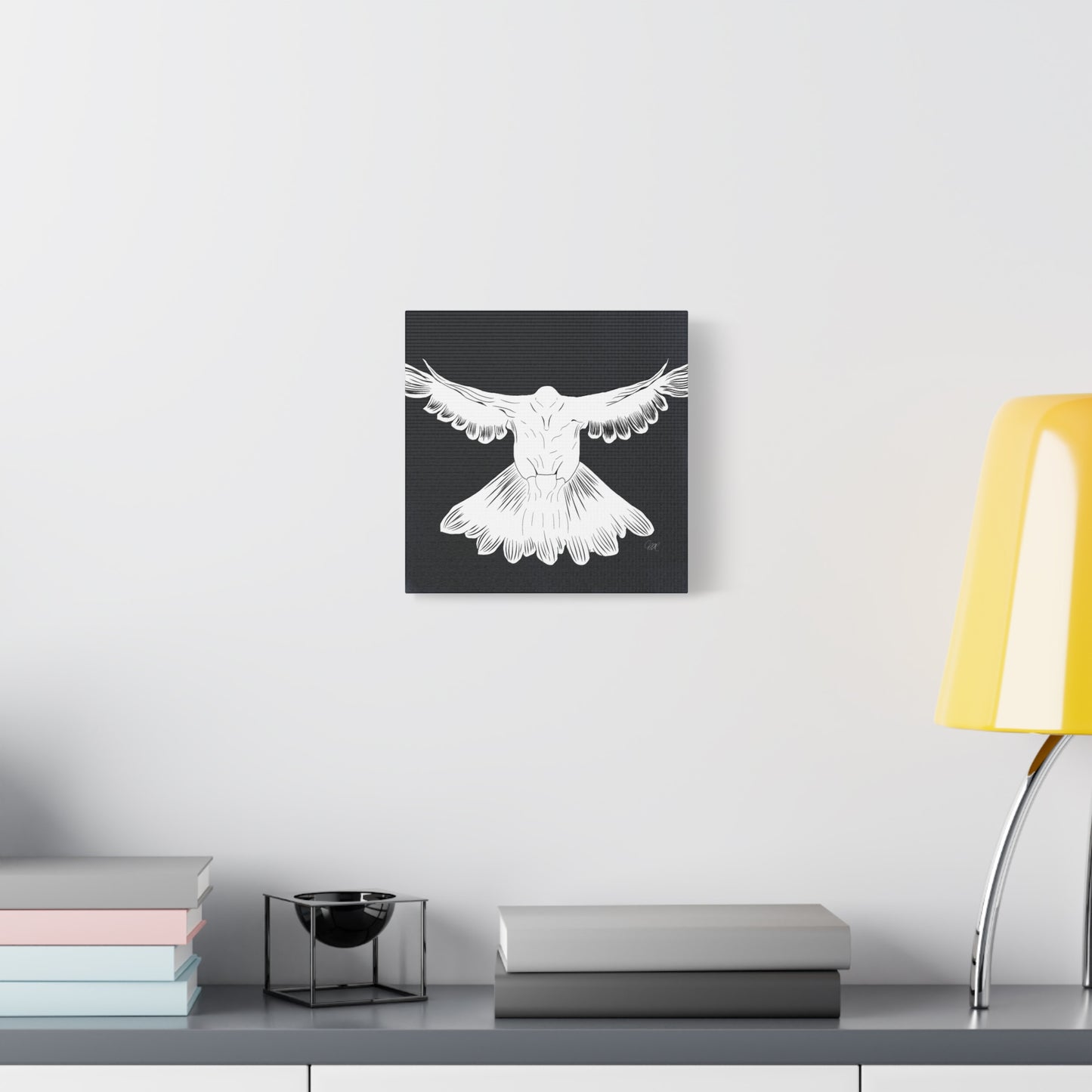 Dove No. 1 Canvas Wall Art - Elegant Floral Decor for Home, Pentecost & Easter