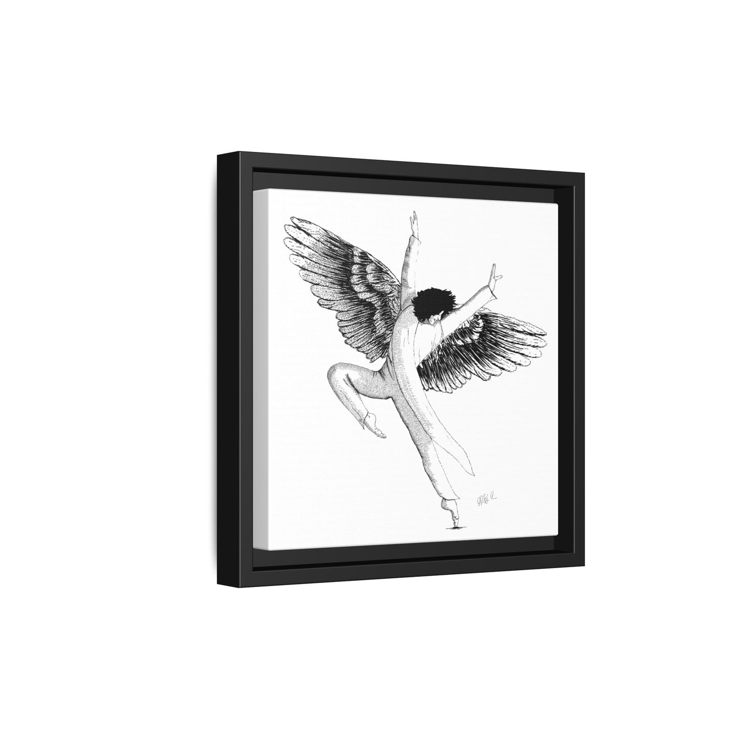 Framed Angel Wings No. 12 - Canvas Art - Wall Decor for Home and Office