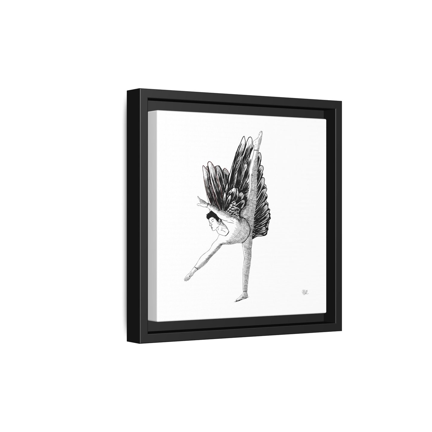 Framed Angel Wings No. 15 - Canvas Art - Wall Decor for Home and Office