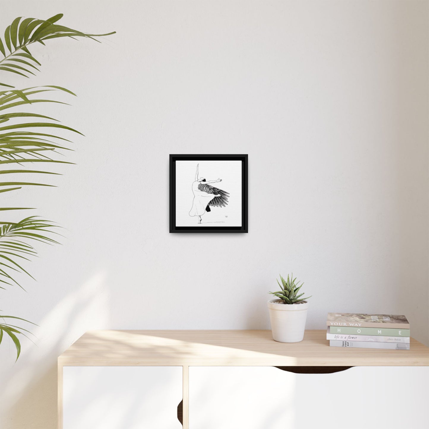 Framed Angel Wings No. 6 - Canvas Art - Wall Decor for Home and Office