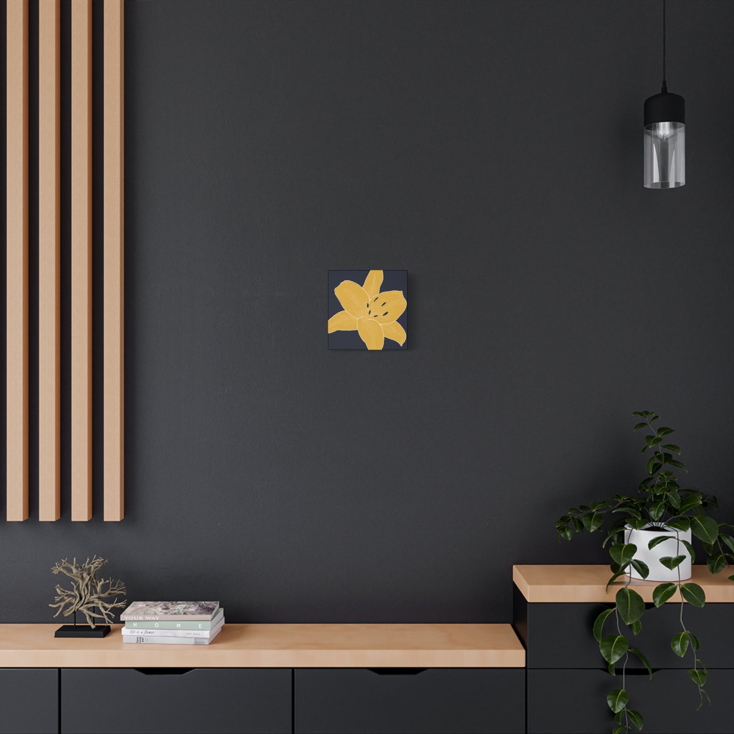 Lily Flower No. 4 Canvas Wall Art - Elegant Floral Decor for Home, Love & Celebration