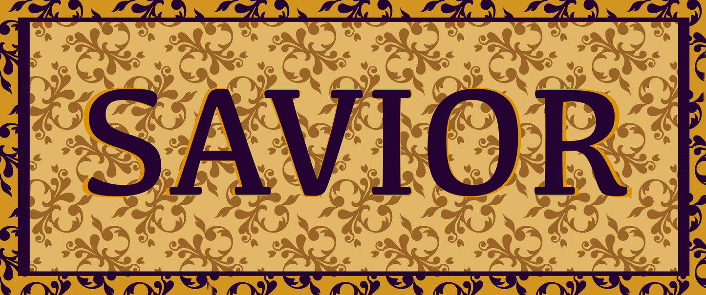 Elegant “Savior” (in English) Ceramic Coffee Mug - 11oz