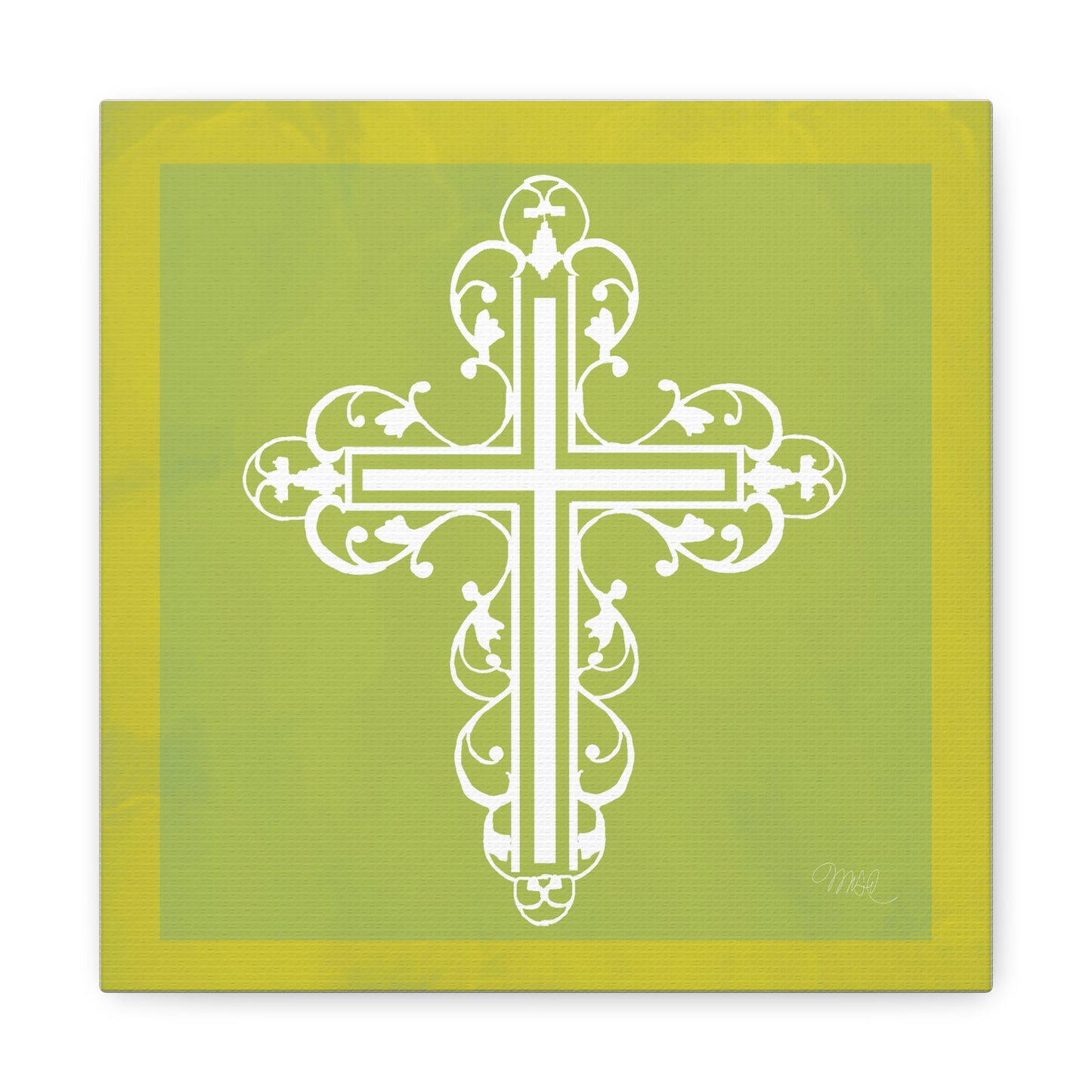 Elegant Cross No. 13 Canvas Wall Art - Elegant Floral Decor for Home, Love & Easter