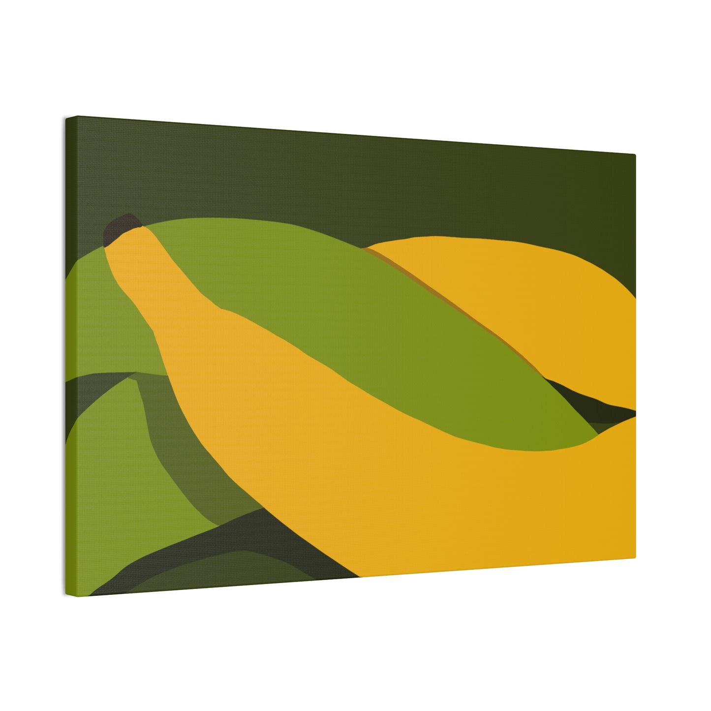 Plantain Abstract Canvas Wall Art — Modern Tropical Fruit Print