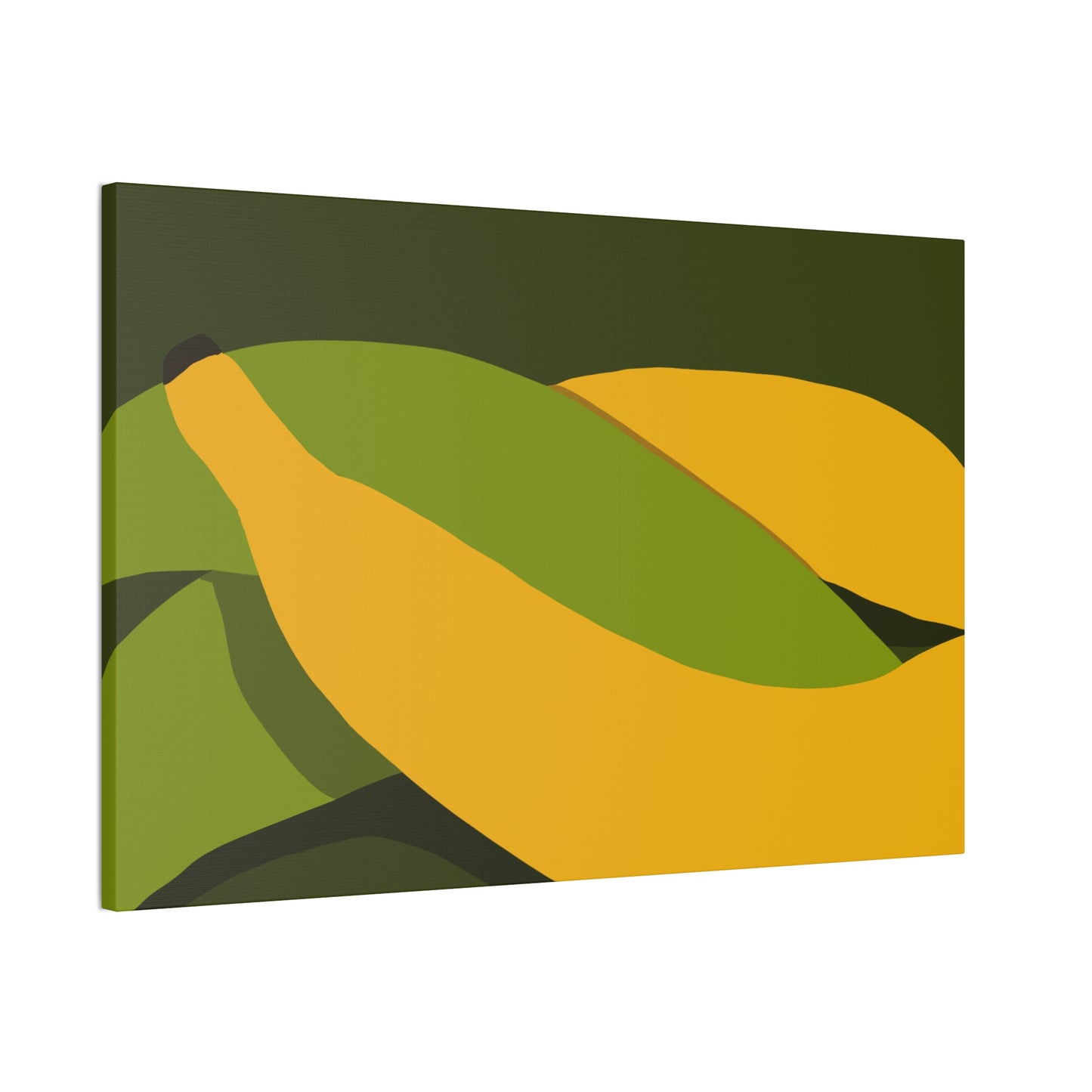 Plantain Abstract Canvas Wall Art — Modern Tropical Fruit Print