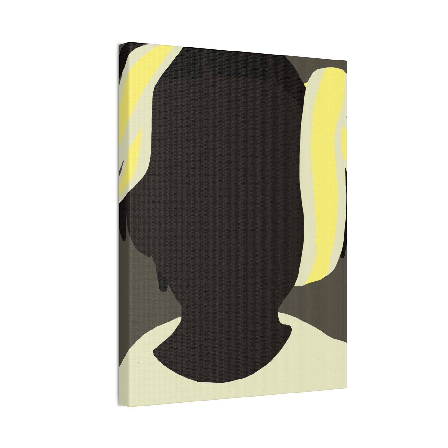 Abstract Haitian Girl Portrait Canvas