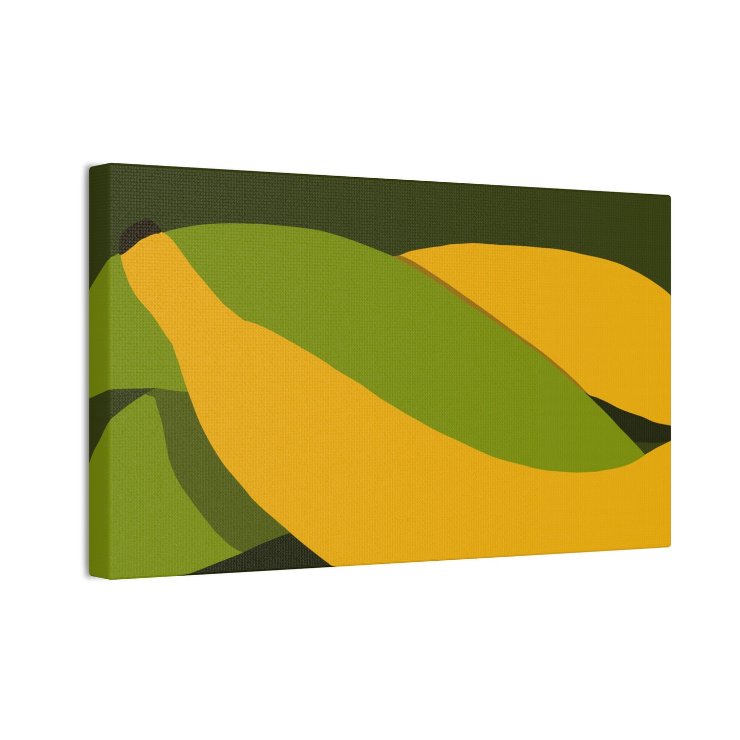 Plantain Abstract Canvas Wall Art — Modern Tropical Fruit Print