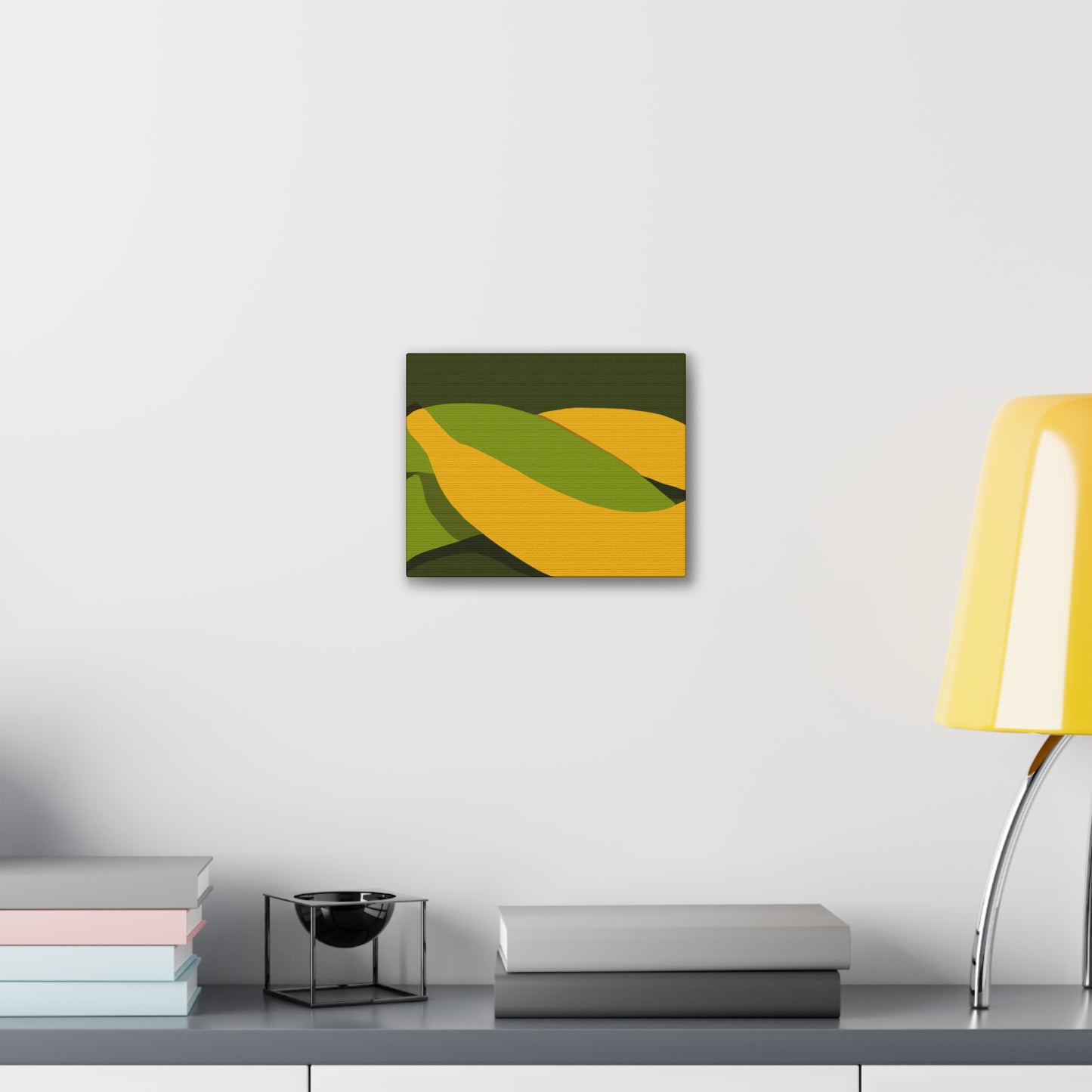 Plantain Abstract Canvas Wall Art — Modern Tropical Fruit Print