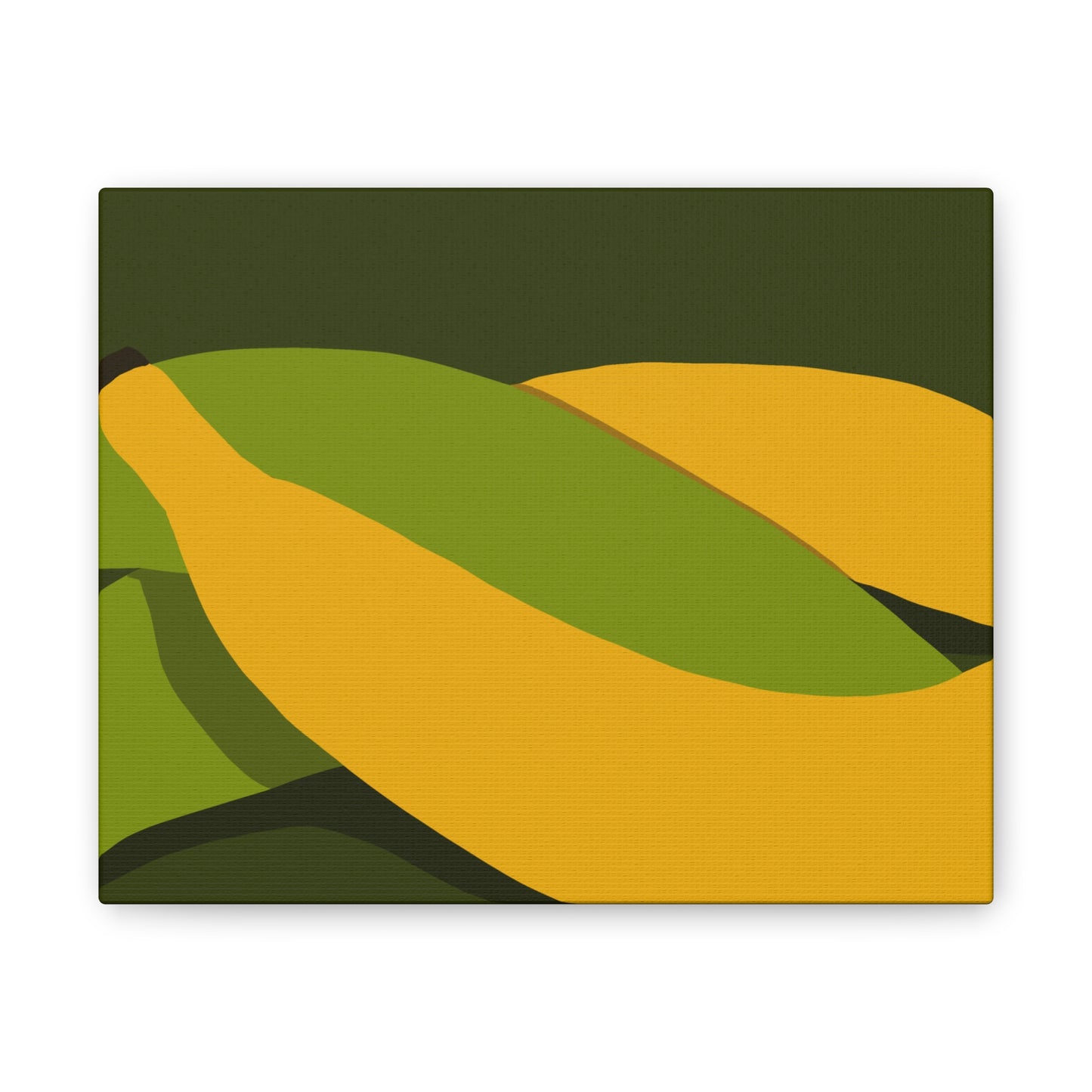 Plantain Abstract Canvas Wall Art — Modern Tropical Fruit Print