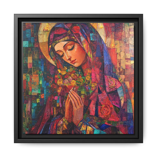 Framed Religious Art Canvas - Virgin Mother 1 - Mother’s Day
