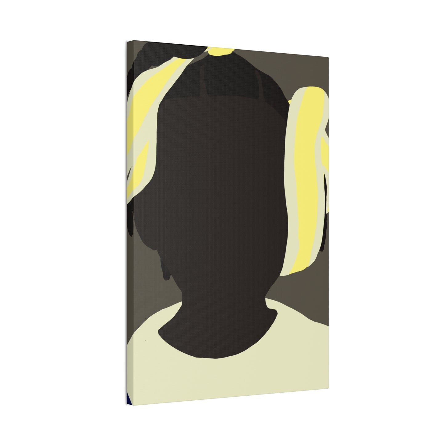 Abstract Haitian Girl Portrait Canvas