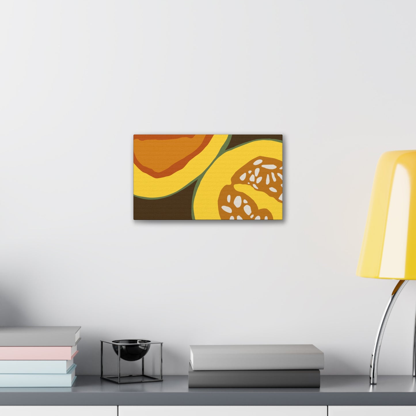 Colorful Haitian Pumpkin Wall Art-Minimalist Style