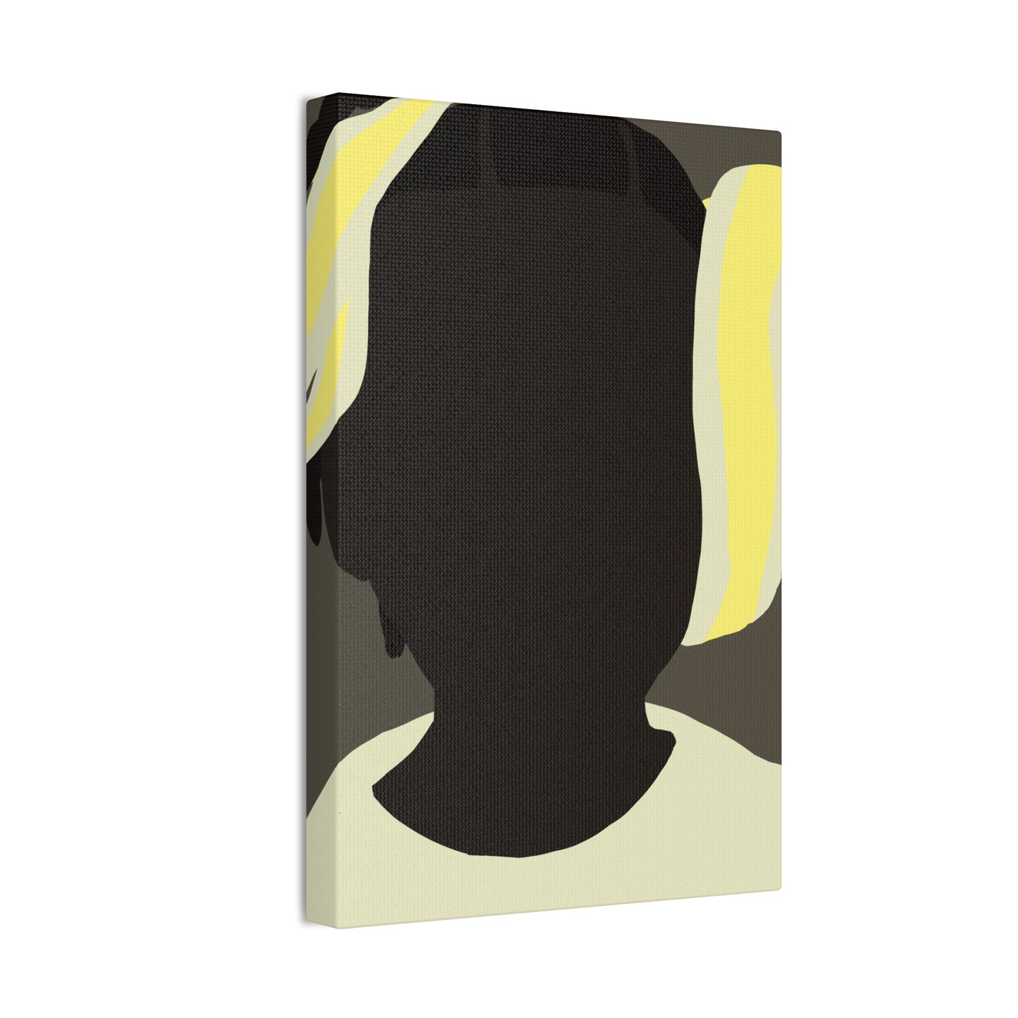 Abstract Haitian Girl Portrait Canvas