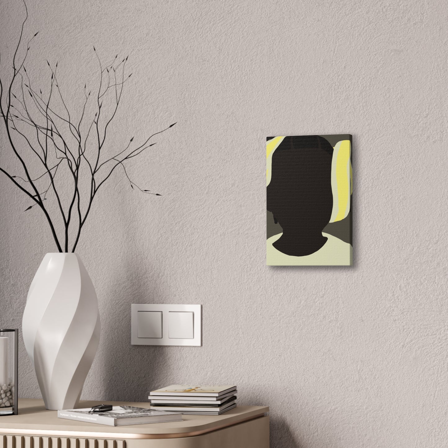 Abstract Haitian Girl Portrait Canvas