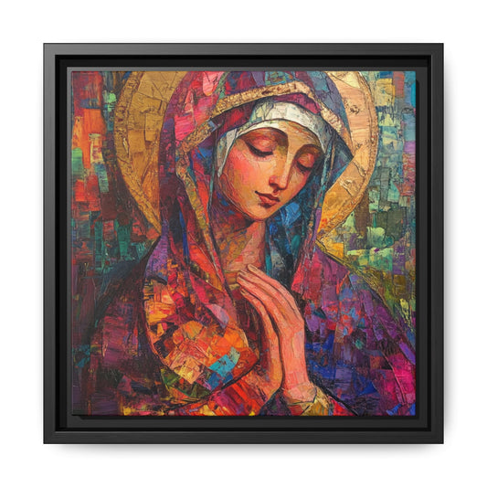 Framed Religious Art Canvas - Virgin Mother 2 - Mother’s Day