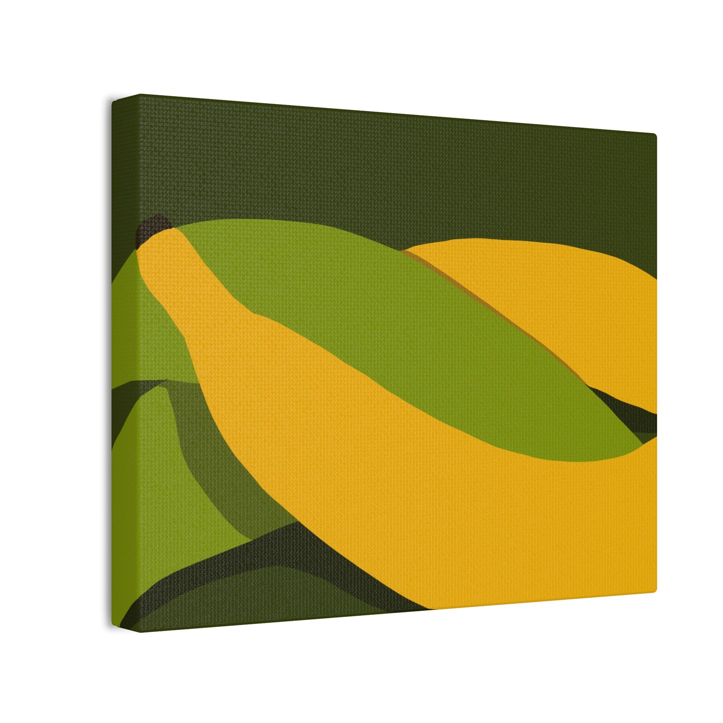 Plantain Abstract Canvas Wall Art — Modern Tropical Fruit Print