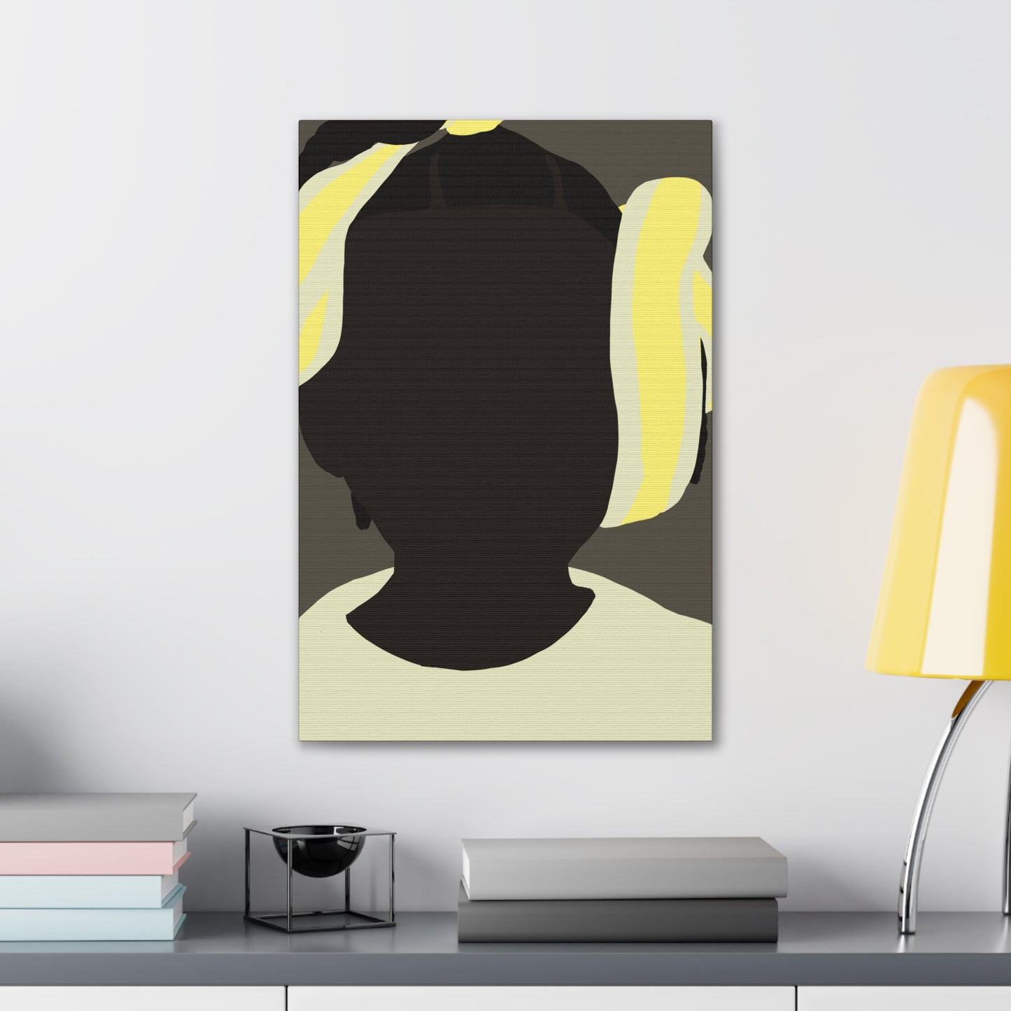 Abstract Haitian Girl Portrait Canvas