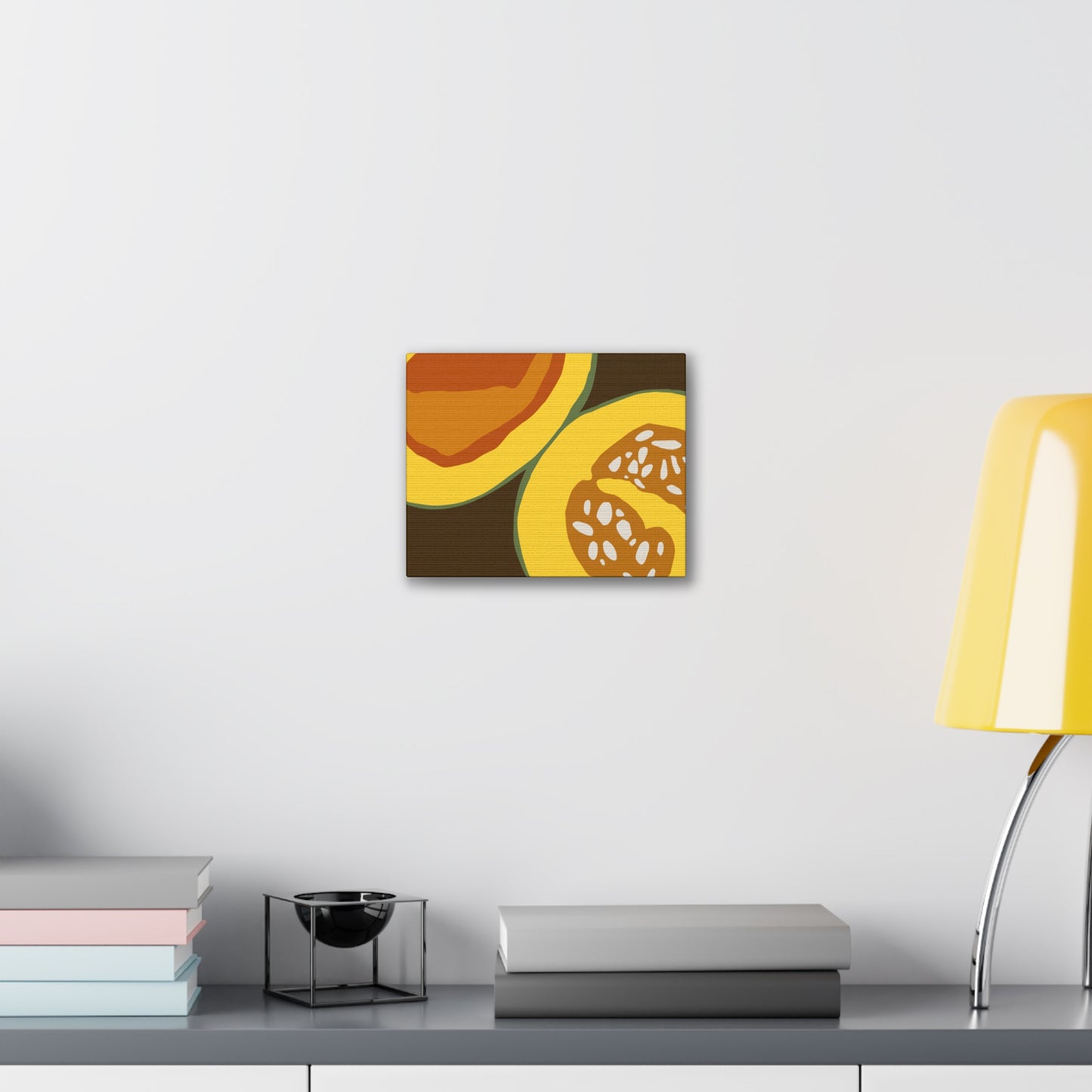 Colorful Haitian Pumpkin Wall Art-Minimalist Style
