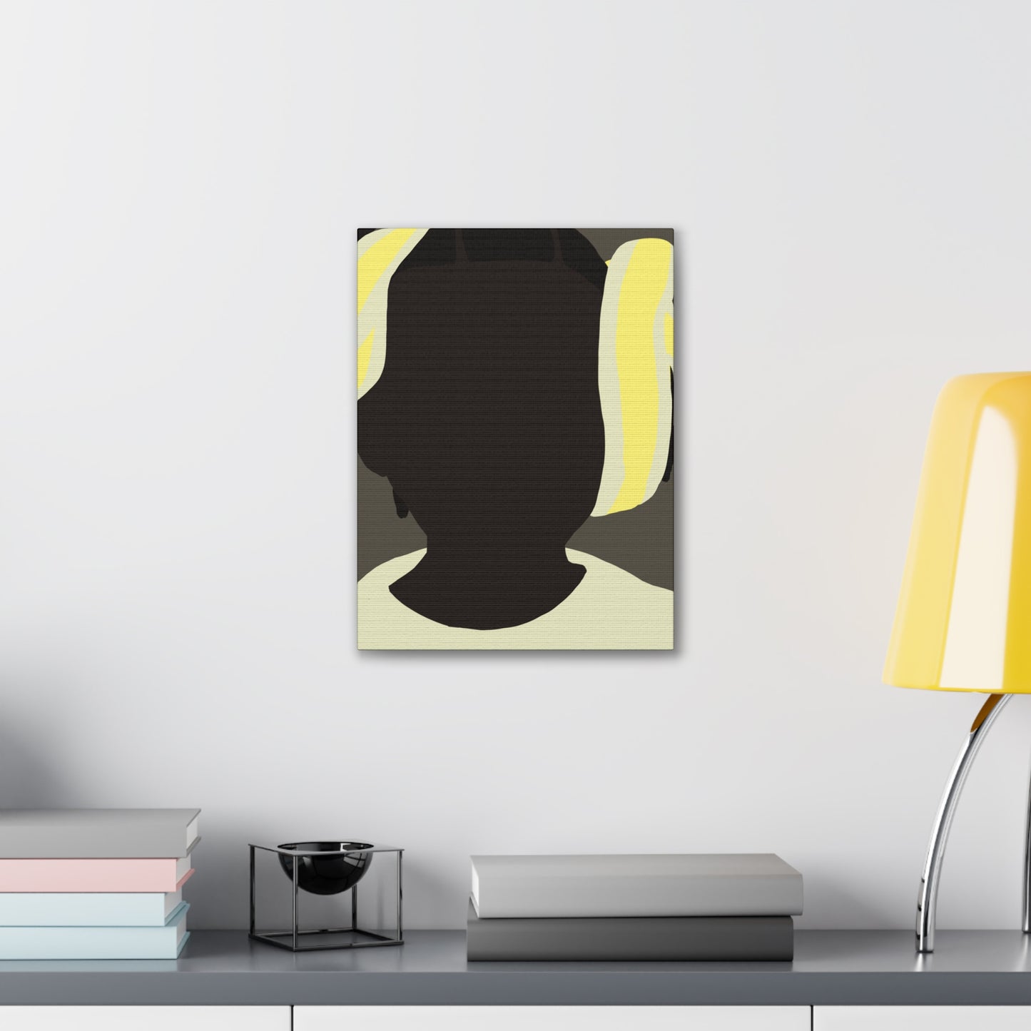 Abstract Haitian Girl Portrait Canvas
