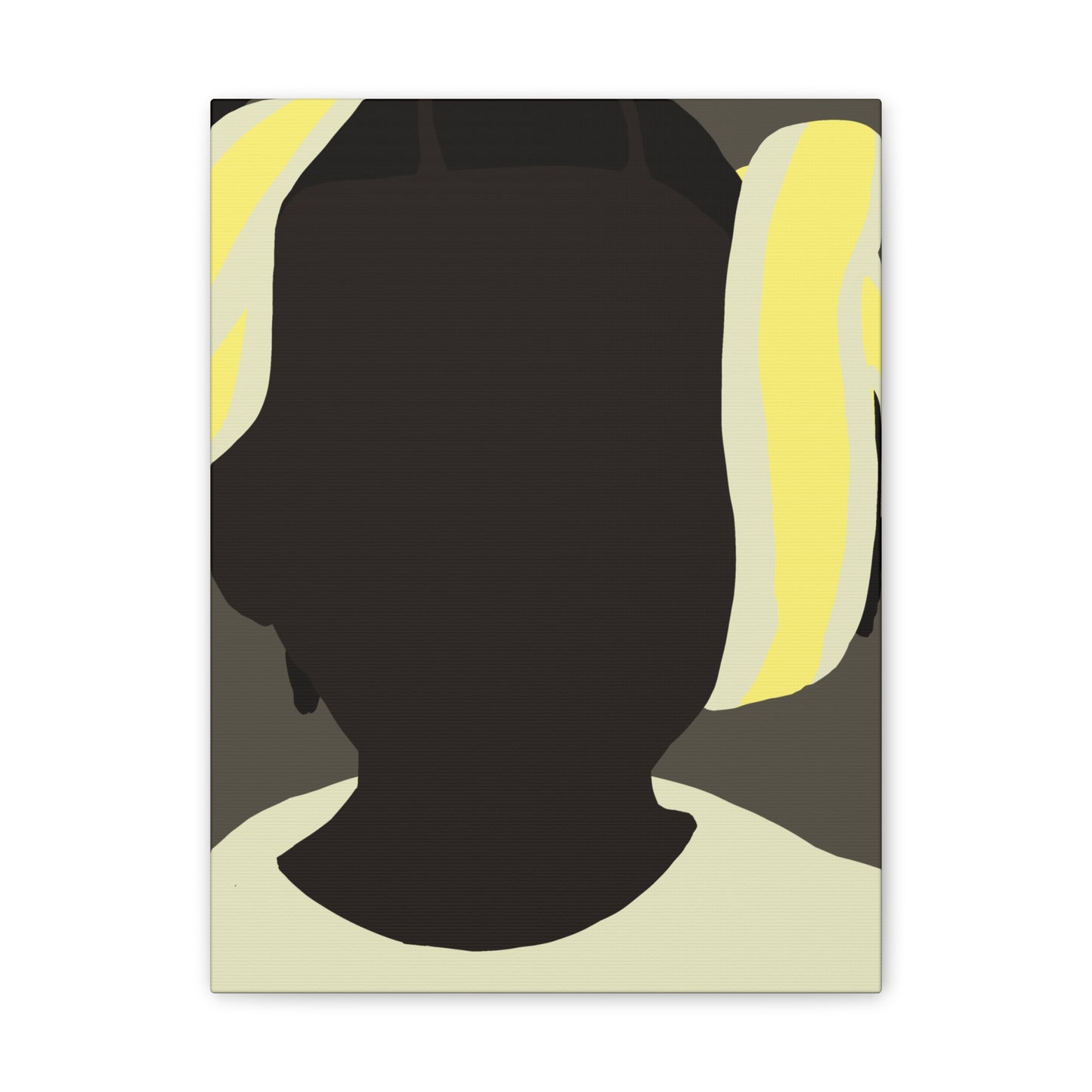 Abstract Haitian Girl Portrait Canvas