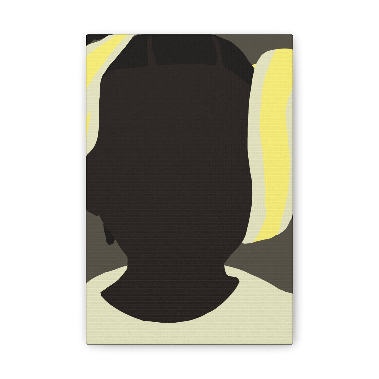 Abstract Haitian Girl Portrait Canvas