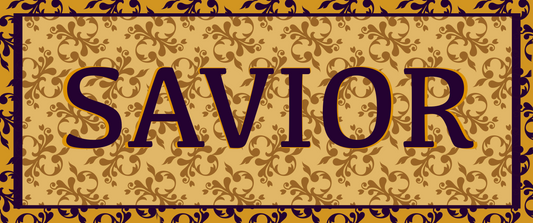 Elegant “Savior” (in English) Ceramic Coffee Mug - 11oz